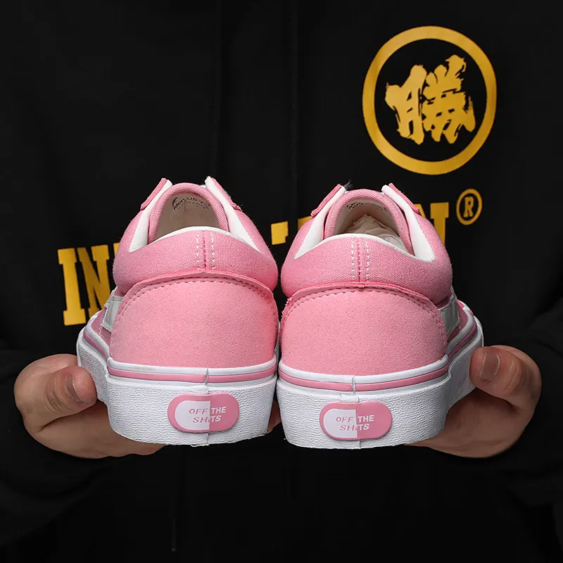 REVENFE X SPOTM x BURNING FLAME Slip Resistant, Abrasion Resistant, Breathable Low Top Canvas Shoes Unisex-49