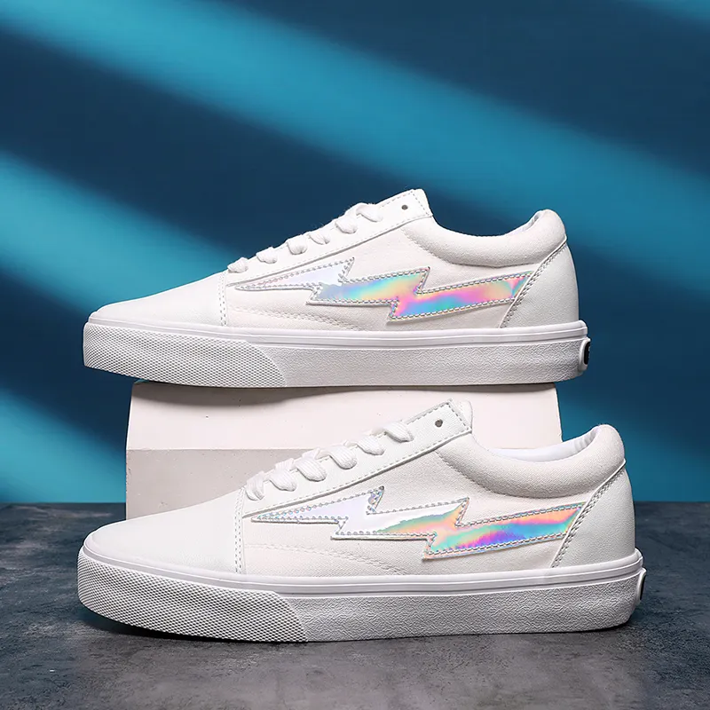 REVENFE X SPOTM x BURNING FLAME Slip Resistant, Abrasion Resistant, Breathable Low Top Canvas Shoes Unisex-29