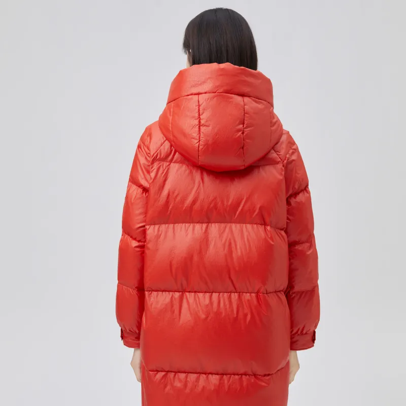 ERAL Down Jacket Women's Give Litchi Red-2
