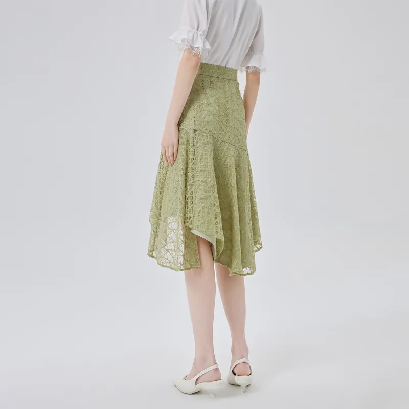 ERAL Casual Long Skirts Women's Cloud White-11