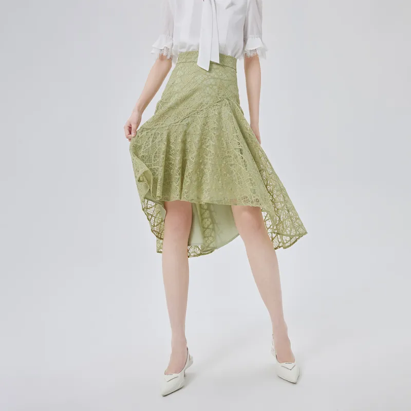 ERAL Casual Long Skirts Women's Cloud White-10