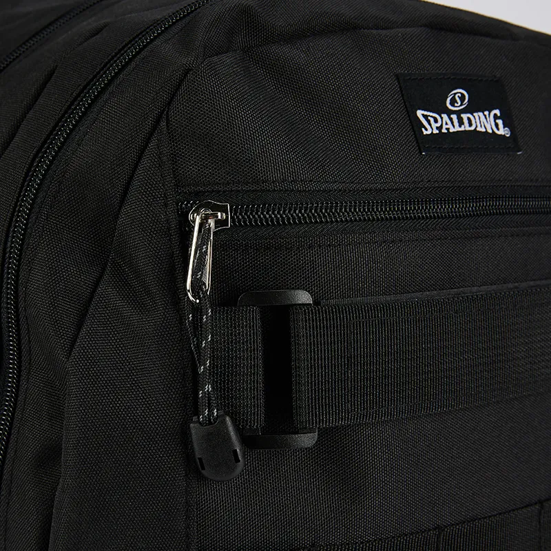 SPALDING Polyester Backpack Unisex Black Green-5