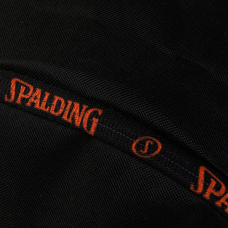 SPALDING Polyester Backpack Unisex Black Orange-4