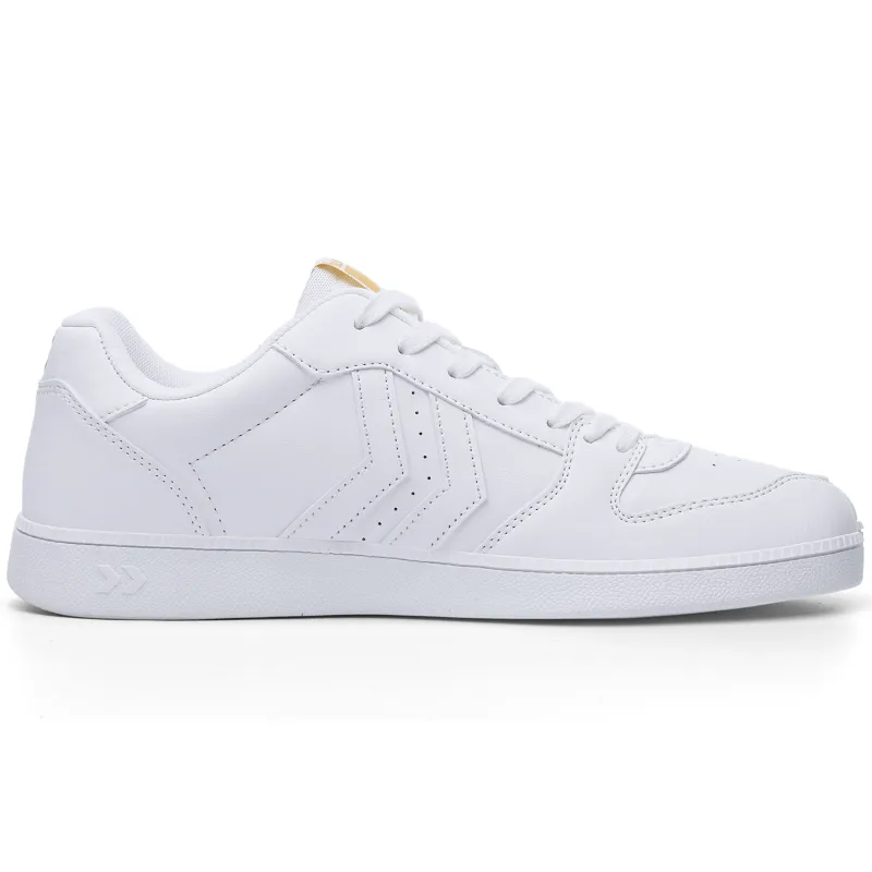 Hummel Slip Resistant, Abrasion Resistant, Lightweight Low Top Casual Shoes Unisex White-1
