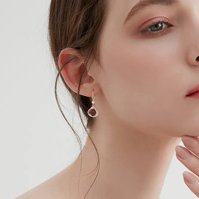 MCK New Chinese Style Elegant Earrings Women's-5