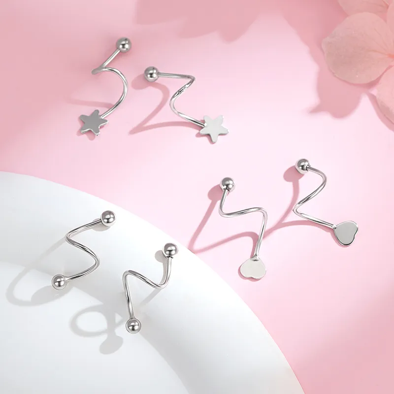 MCK S925 Silver Earrings Women's-4