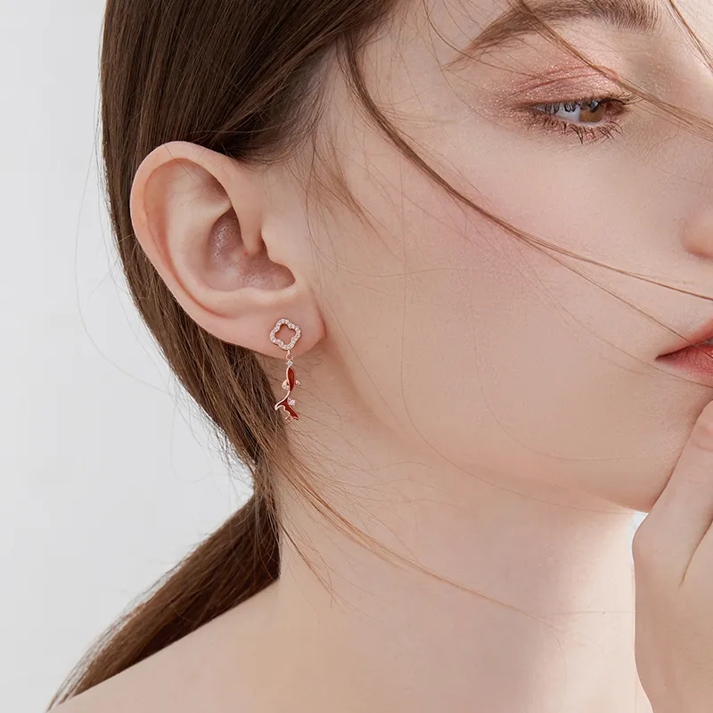 MCK 925 Sterling Silver Earrings Women's-2
