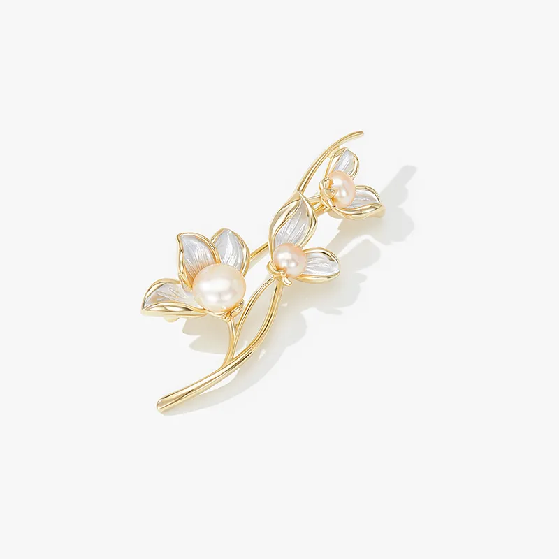 MCK Freshwater Pearl Brooches Women's-4