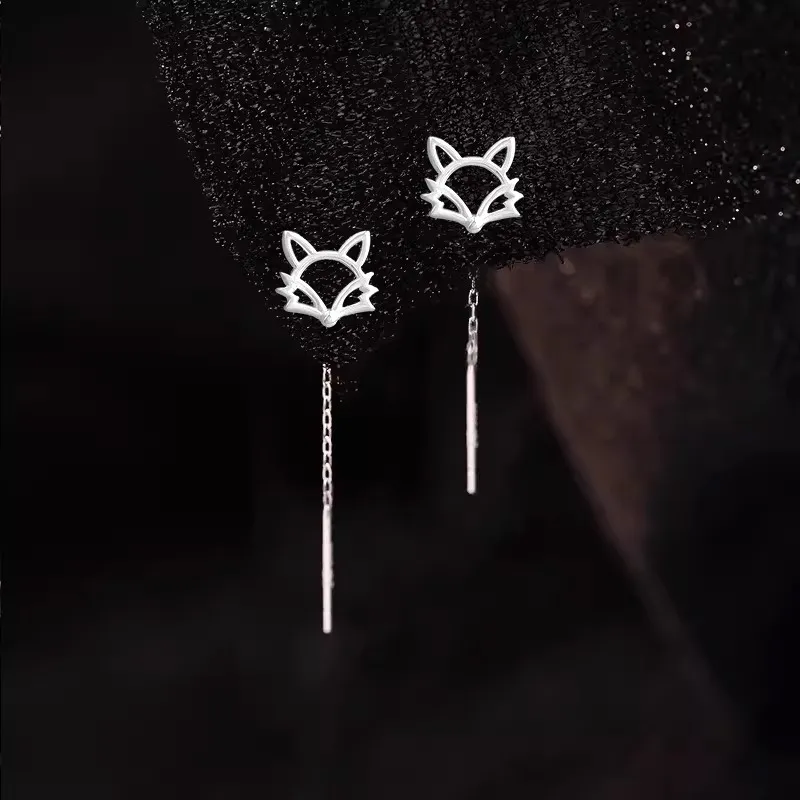 MCK Sterling Silver Drop Earrings Women's-1