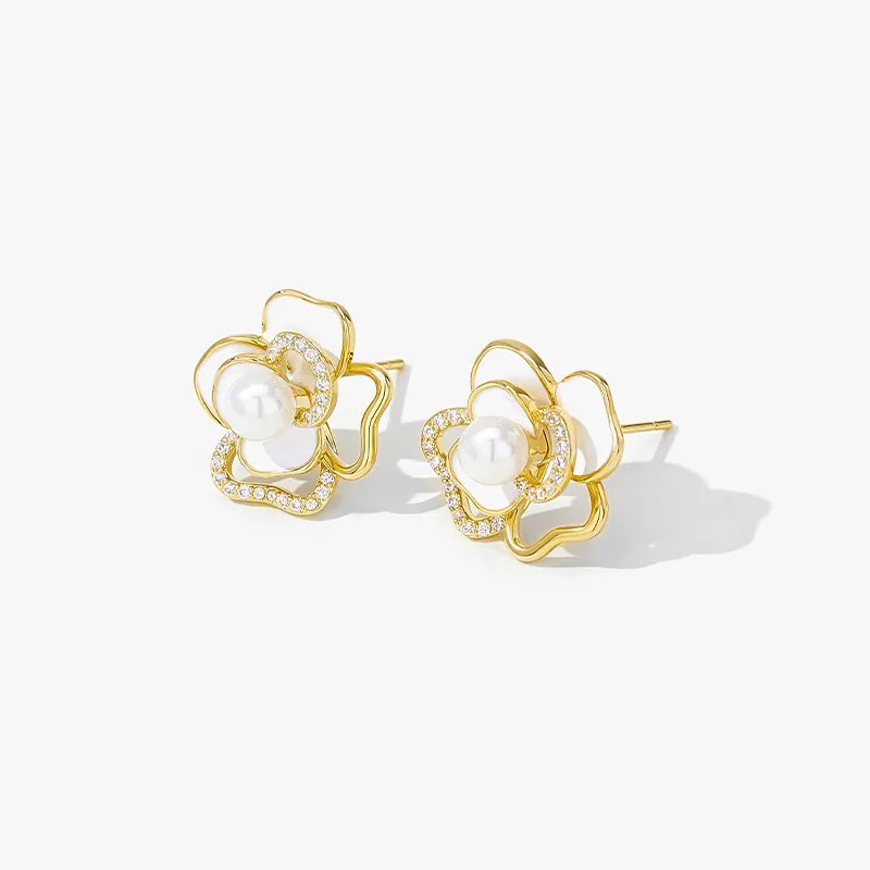 MCK 925 Sterling Silver Stud Earrings Women's-4
