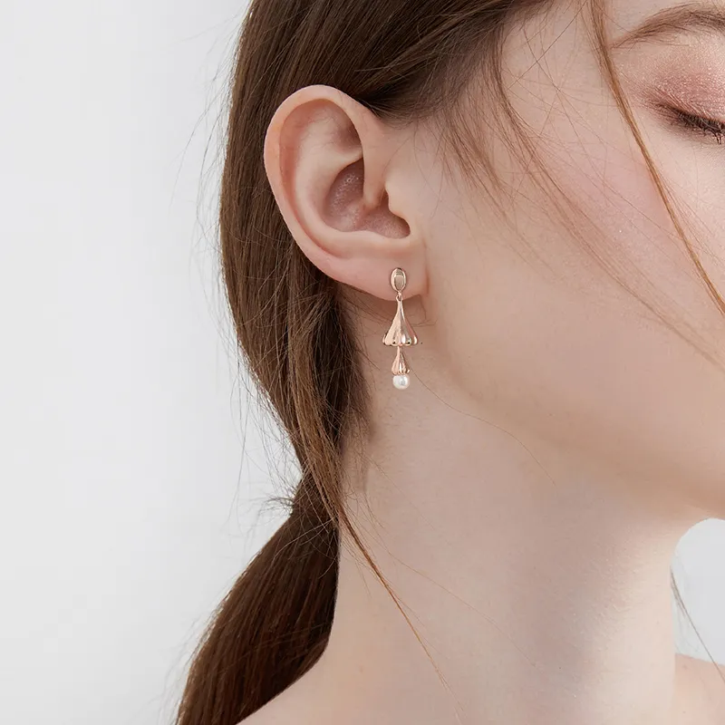 MCK 925 Silver Needles Earrings Women's-3