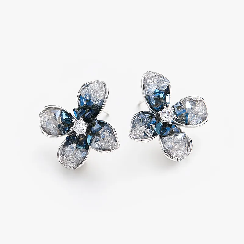 MCK 925 Silver Needles Earrings Women's-3