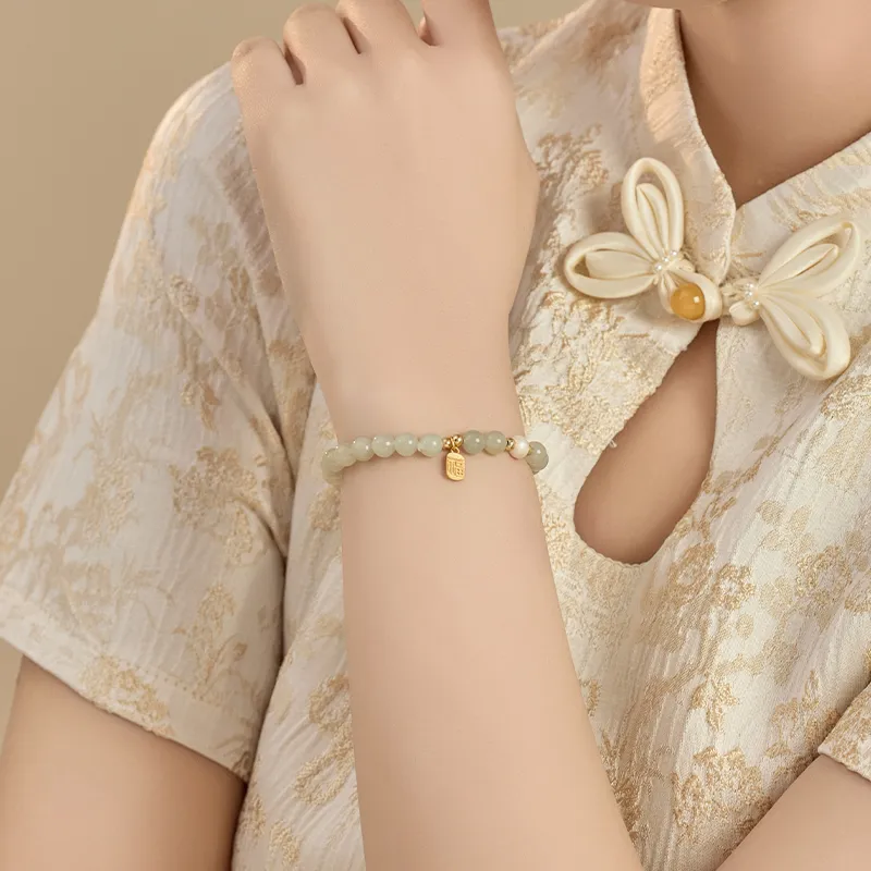 MCK Hetian Jade Bracelets White Jade/Pale Greenish White Jade Women's-3