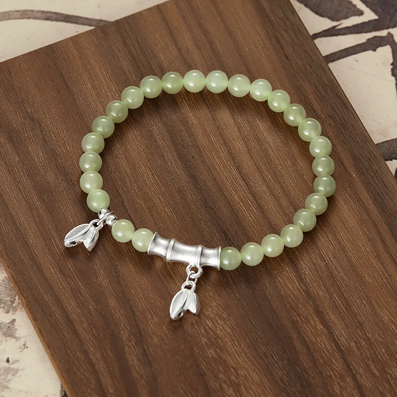 MCK Bracelets White Jade/Pale Greenish White Jade Women's-7