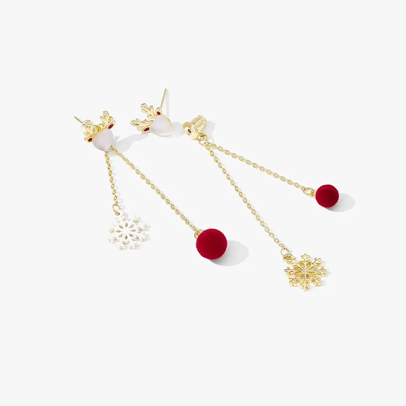 MCK 925 Silver Needles Earrings Women's-2
