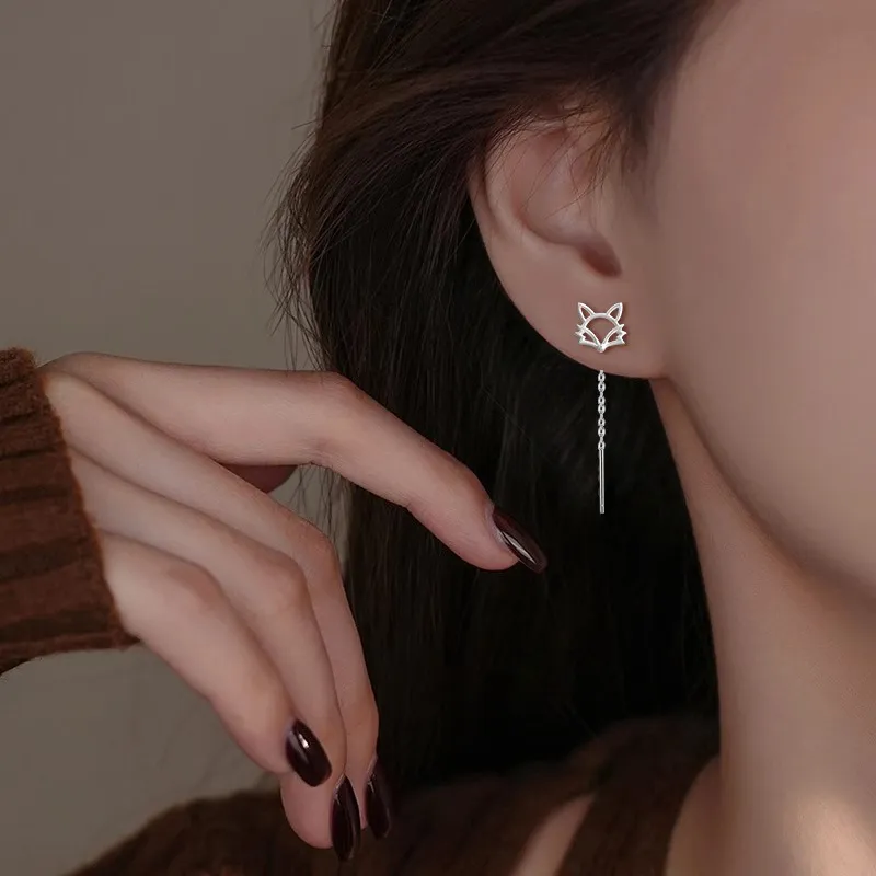 MCK Sterling Silver Drop Earrings Women's-3