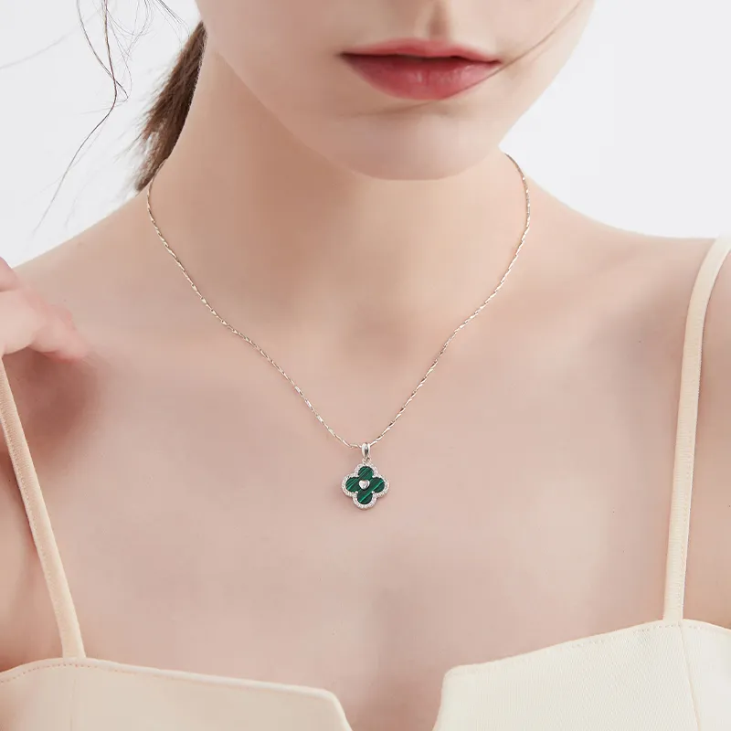 MCK Malachite Jade Necklaces Women's-1