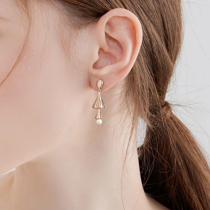 MCK 925 Silver Needles Earrings Women's-1