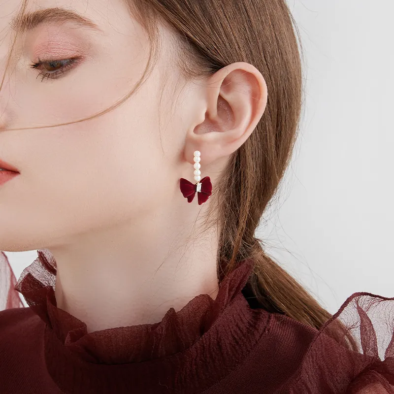 MCK 925 Silver Needles Earrings Women's-1