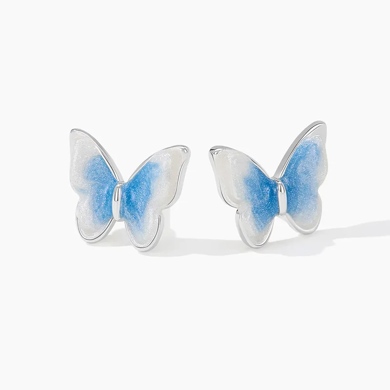 MCK 925 Sterling Silver Needle Stud Earrings Women's-3