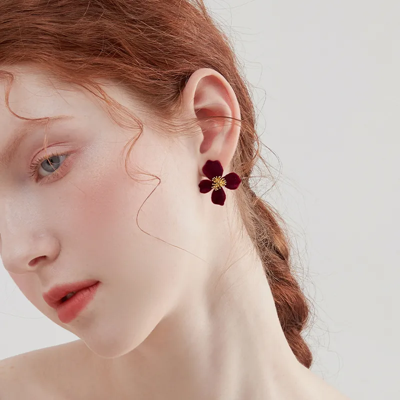 MCK 925 Silver Needles Earrings Women's-3