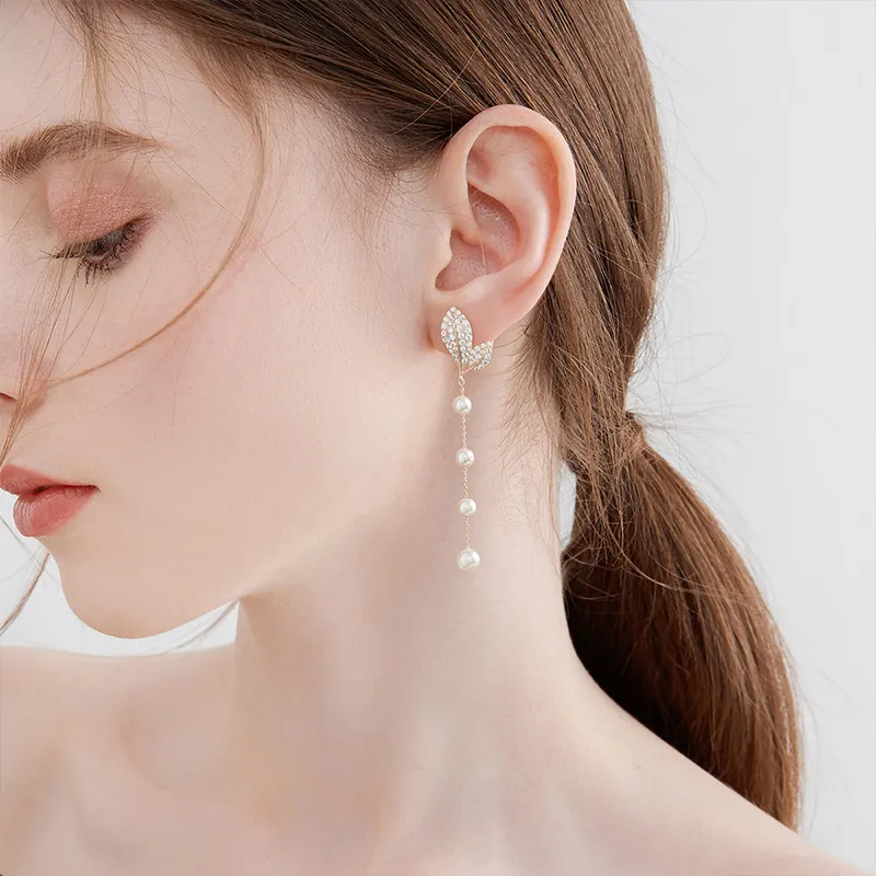 MCK 925 Silver Needles Earrings Women's-6