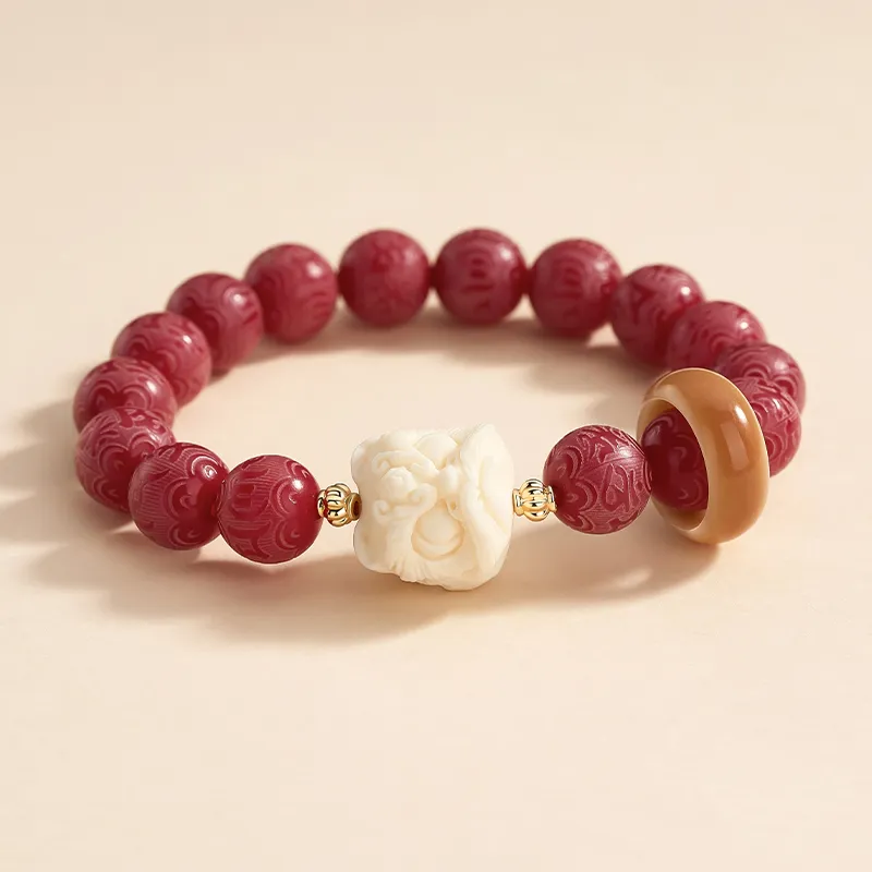 There Is You In The Long World White Jade Bodhi Bracelets Unisex-11