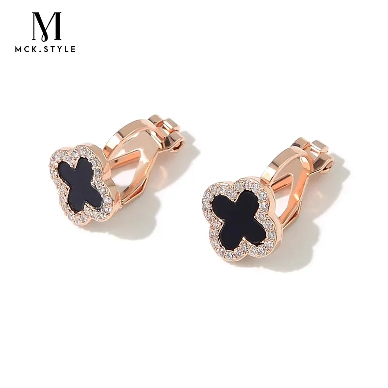 MCK French Minimalist Clip On Earrings Women's-4