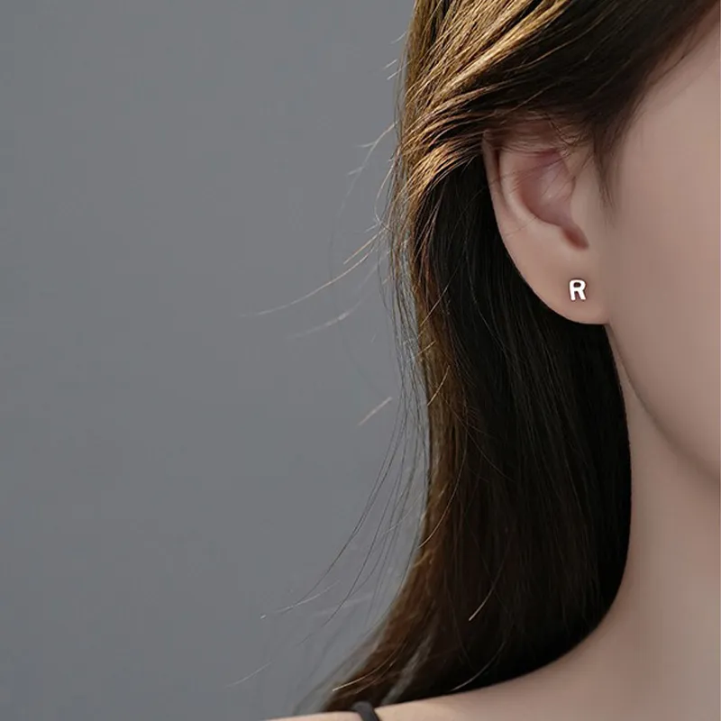 MCK Sterling Silver Stud Earrings Unisex-8