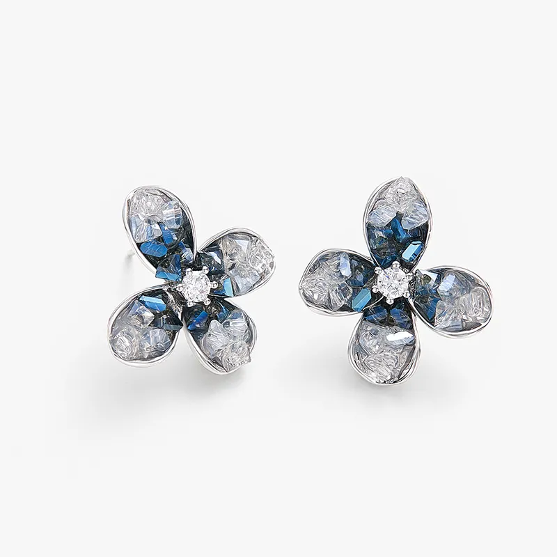 MCK 925 Silver Needles Earrings Women's-1
