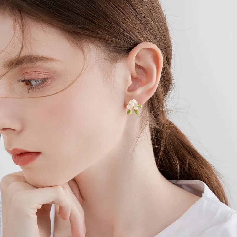 MCK 925 Sterling Silver Needle Stud Earrings Women's-3