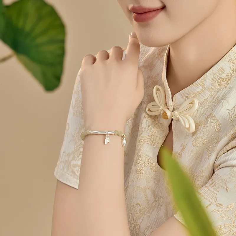 MCK Bracelets White Jade/Pale Greenish White Jade Women's-6