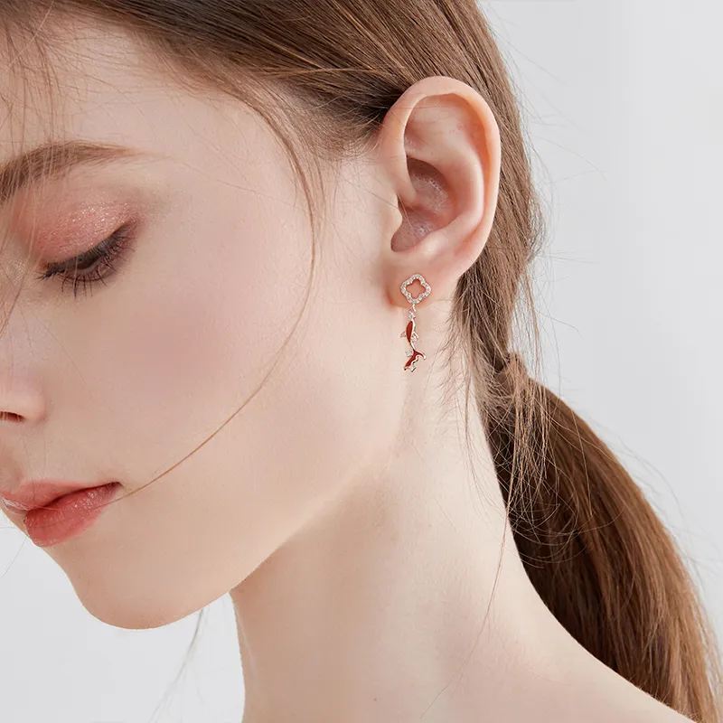 MCK 925 Sterling Silver Earrings Women's-4
