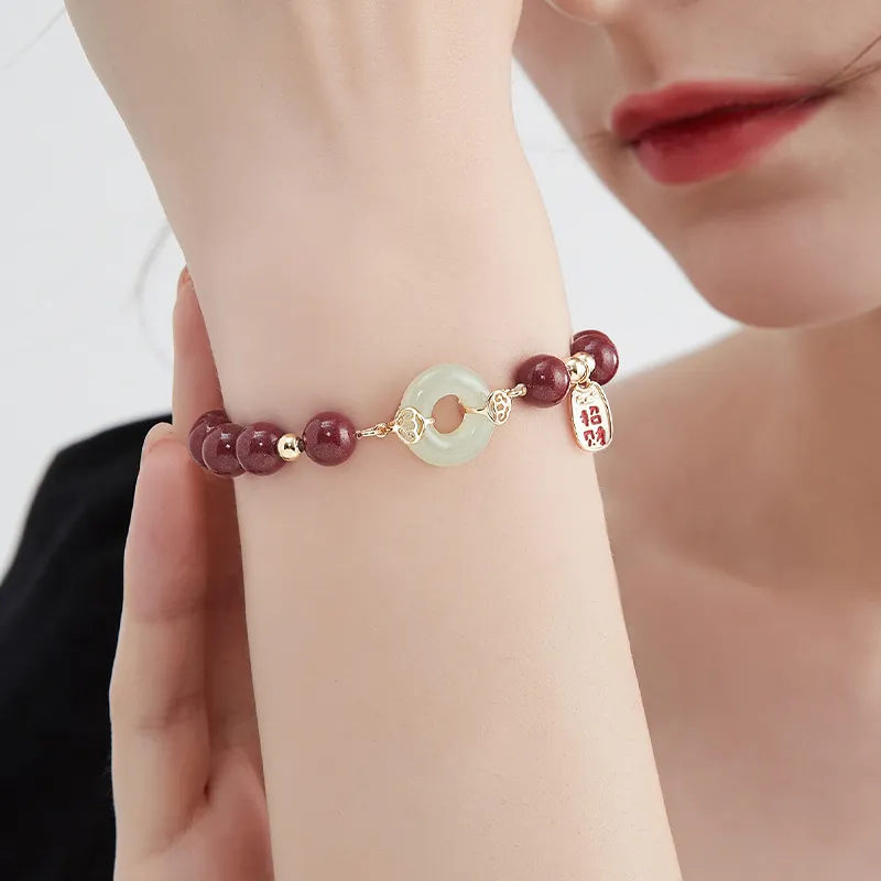 MCK Cinnabar Jade Bracelets Women's-4
