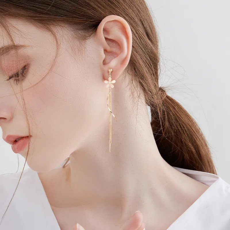 MCK Alloy Clip On Earrings Women's-3