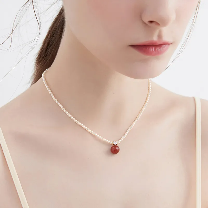 MCK Jade Necklaces Women's-5