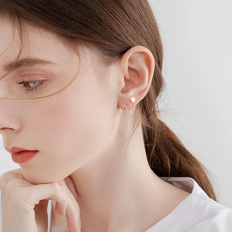 MCK S925 Silver Earrings Women's-1