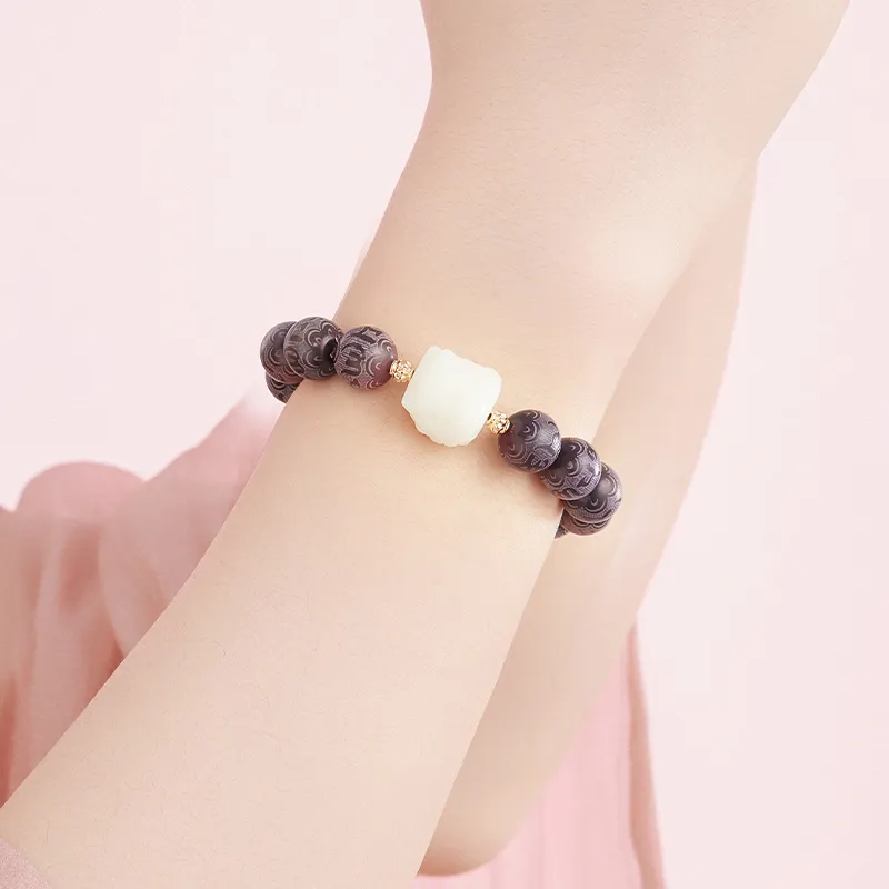 There Is You In The Long World White Jade Bodhi Bracelets Unisex-8