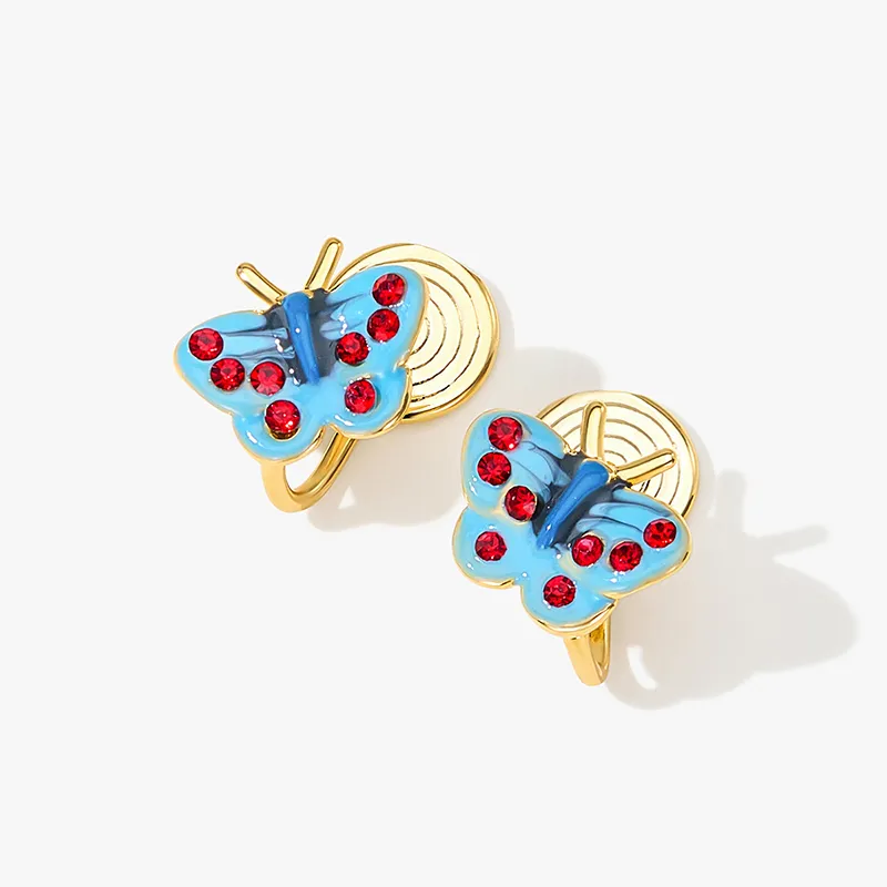 MCK Copper Alloy Clip On Earrings Women's-4
