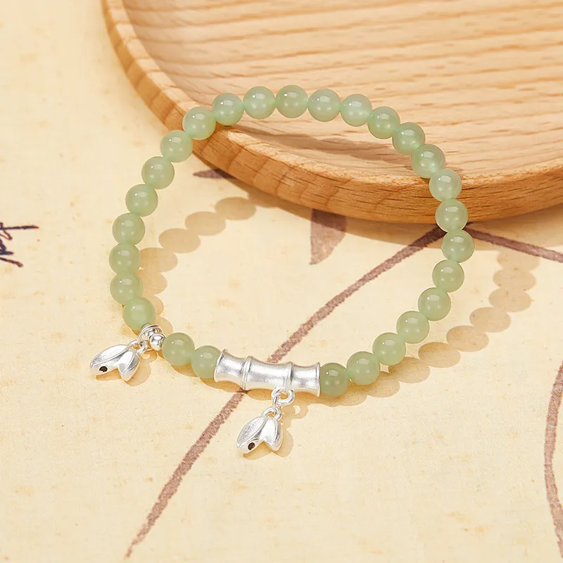 MCK Bracelets White Jade/Pale Greenish White Jade Women's-5