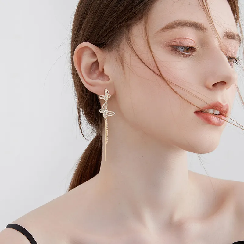 MCK 925 Silver Needles Earrings Women's-5