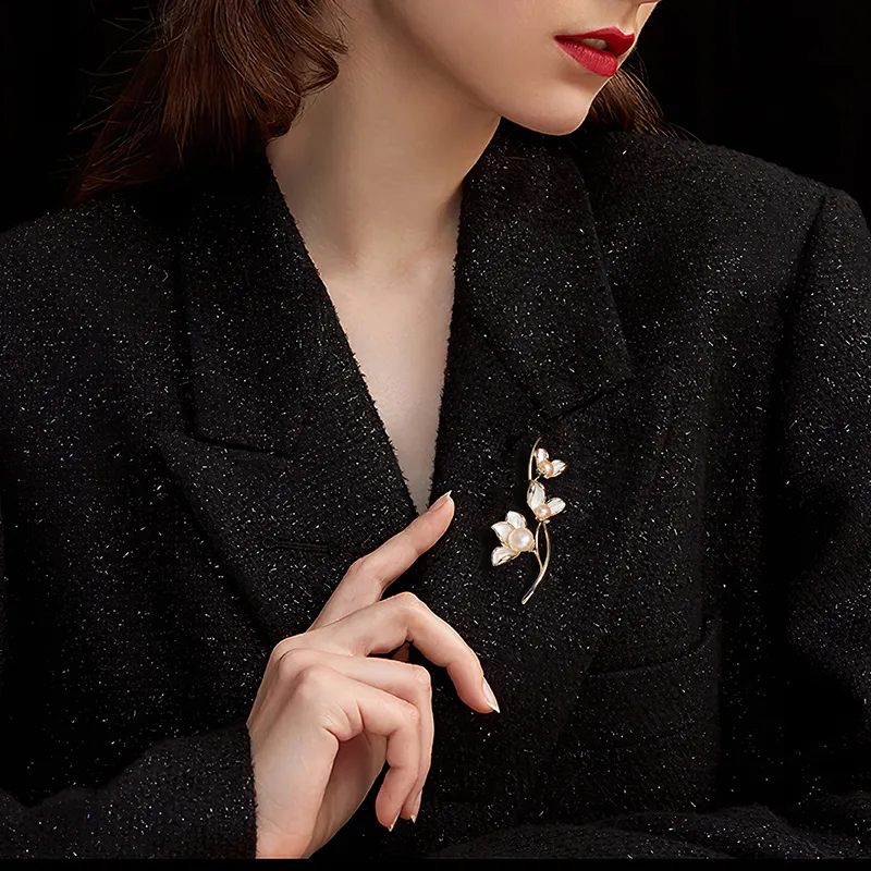 MCK Freshwater Pearl Brooches Women's-2