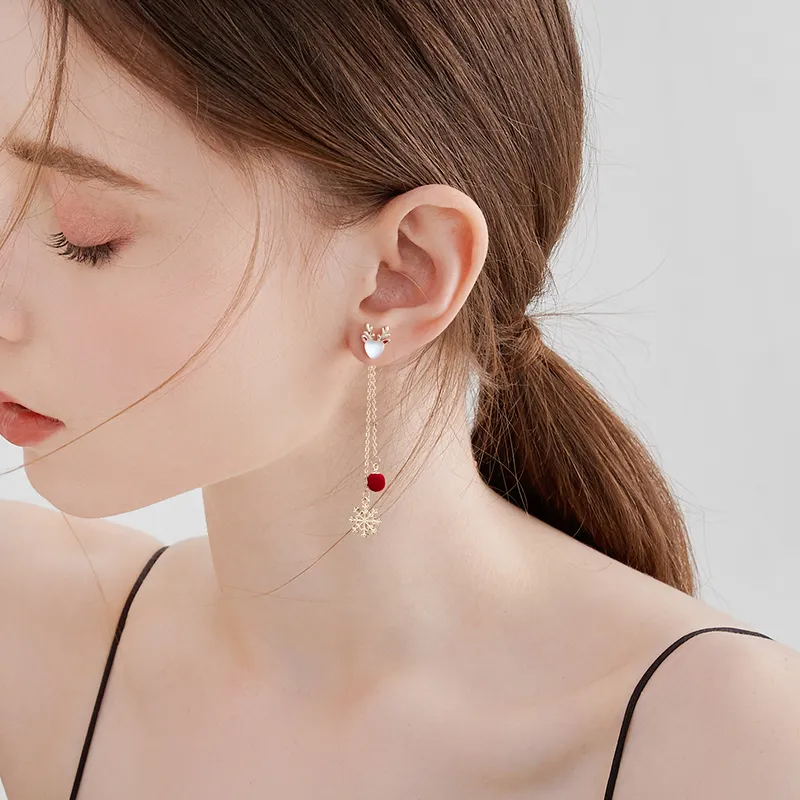 MCK 925 Silver Needles Earrings Women's-3
