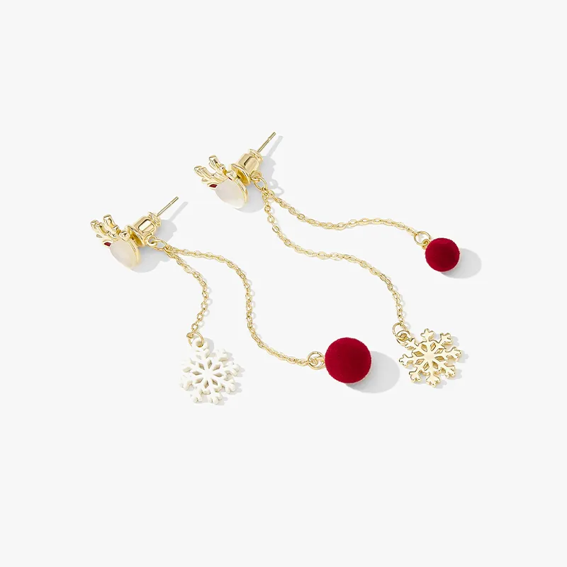 MCK 925 Silver Needles Earrings Women's-4