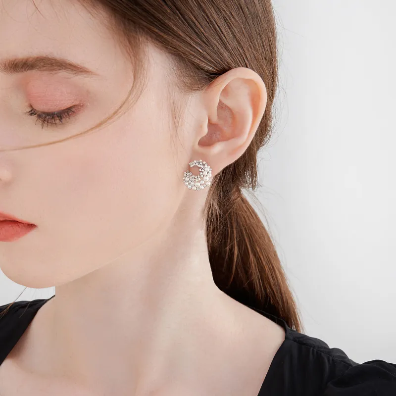 MCK Faux Pearl Earrings Women's-1