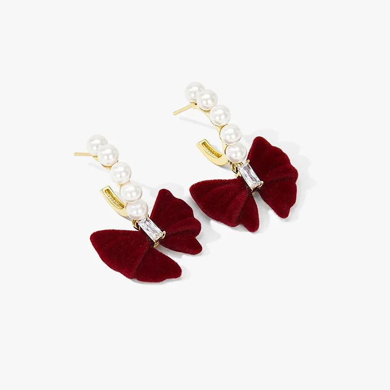 MCK 925 Silver Needles Earrings Women's-2
