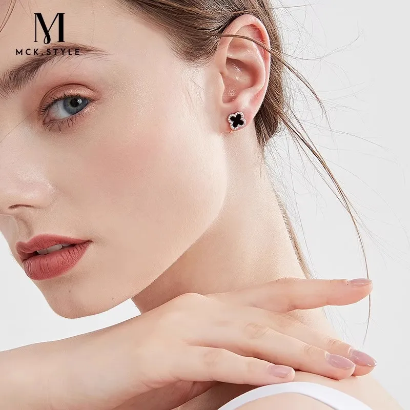 MCK French Minimalist Clip On Earrings Women's-2