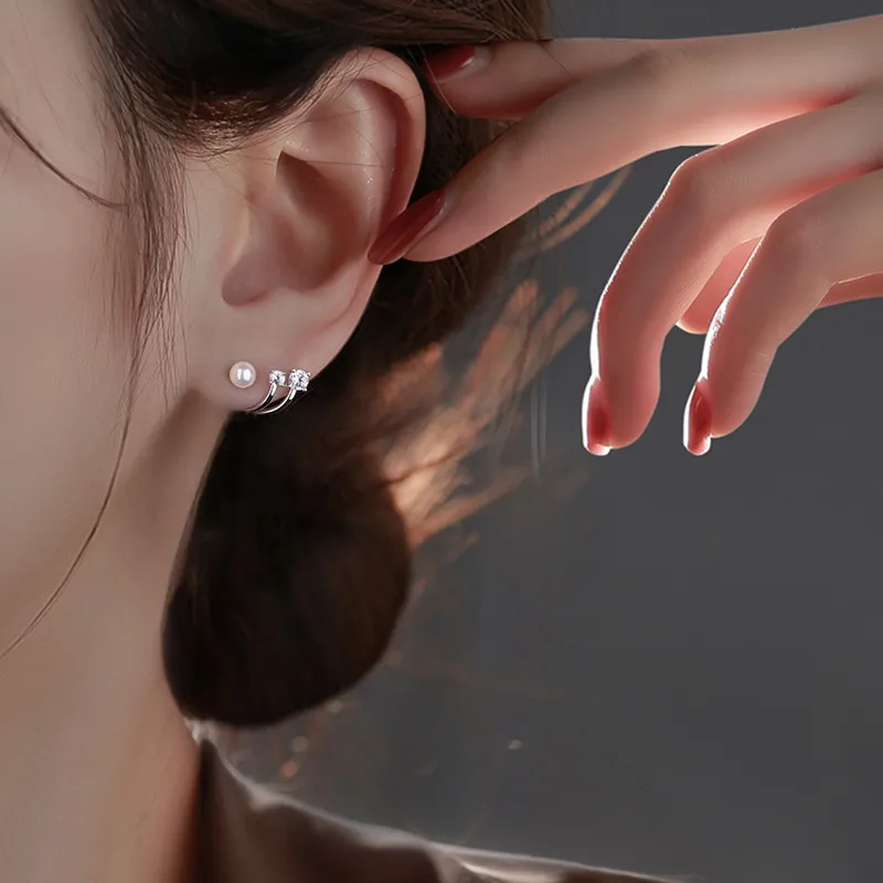 MCK Sterling Silver Earrings Women's-1