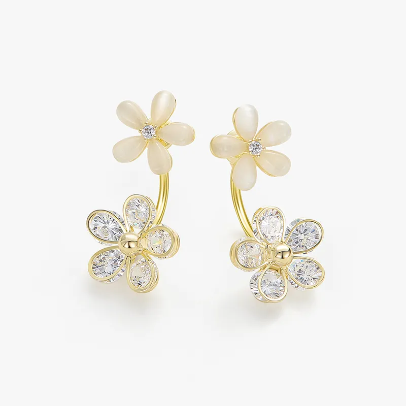 MCK 925 Sterling Silver Earrings Women's-3