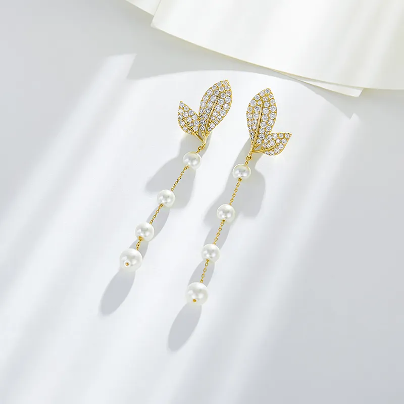 MCK 925 Silver Needles Earrings Women's-4